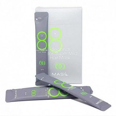 Відновлююча маска для сухого та пошкодженого волосся 8 секунд Masil 8 Seconds Salon Super Mild Hair Mask Stick Pouch 8 мл