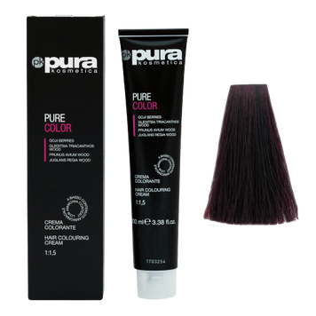 Pura Kosmetica 0101 Pure Color фарба 100 мл 3/65 Каштан темний єкстра 8021694061506 фото