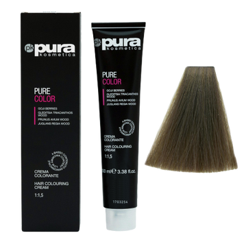 Pura Kosmetica 0101 Pure Color фарба 100 мл 7/11 Матово-русявий шатен 8021694098335 фото