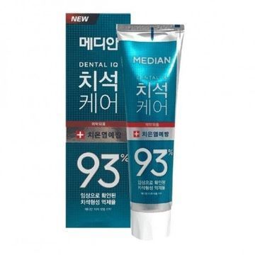 Median Dental IQ 93% Advanced Tartar Care Зубна паста від запалення ясен (Зелена) 3 шт х120 г 8809585101483 фото