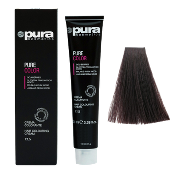 Pura Kosmetica 0101 Pure Color фарба 100 мл 5/41 Глянцевий каштан з червоним відтінком 8021694061681 фото