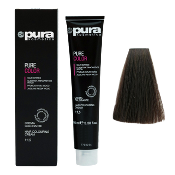 Pura Kosmetica 0101 Pure Color фарба 100 мл 5/8 Яскраво- тютюново-каштановий 8021694061674 фото