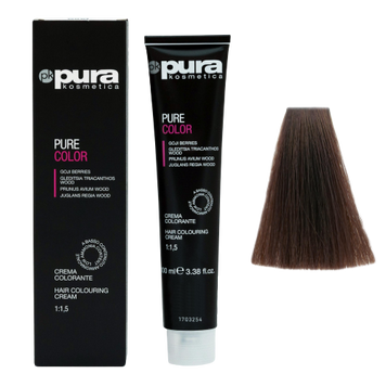 Pura Kosmetica 0101 Pure Color фарба 100 мл 6/8 Темно-русяво табачний 8021694061810 фото