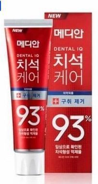 Median Dental IQ 93% Advanced Tartar Care Зубна паста від зубного каменю (Червона) 3 шт х 120 г 8801042707696 фото Median Dental IQ 93% Advanced Tartar Care Зубна паста від зубного каменю (Червона) 3 шт х 120 г 8801042707696 фото