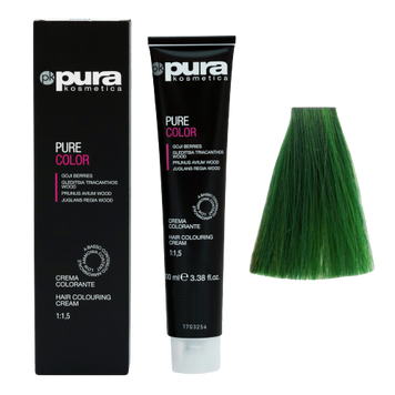 Pura Kosmetica 0101 Pure Color фарба 100 мл Зелена/Green 8021694062466 фото