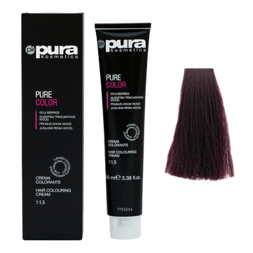 Pura Kosmetica 0101 Pure Color фарба 100 мл 4/6 Червоний каштан 8021694097598 фото