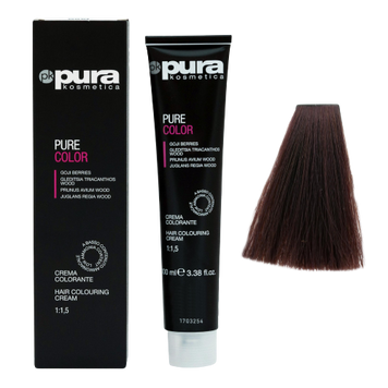 Pura Kosmetica 0101 Pure Color фарба 100 мл 5/4 Світлий мідяний каштан 8021694061636 фото
