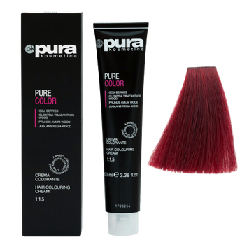 Pura Kosmetica 0101 Pure Color фарба 100 мл 5/66 Червоно-каштановий 8021694061728 фото