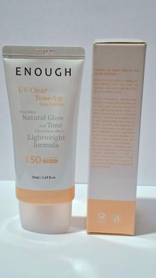 ENOUGH UV Clear Tone-up Sun Cream тонуючий сонцезахисний крем SPF50 PA+++ 50 мл 8809726960566 фото