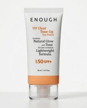 ENOUGH UV Clear Tone-up Sun Cream тонуючий сонцезахисний крем SPF50 PA+++ 50 мл 8809726960566 фото