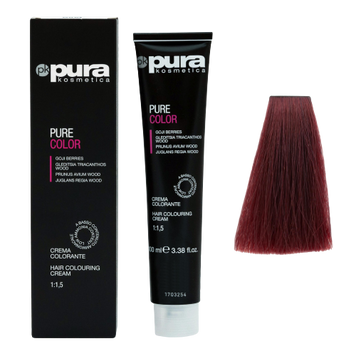 Pura Kosmetica 0101 Pure Color фарба 100 мл 6/6 Червоно-каштановий темний 8021694061797 фото