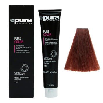 Pura Kosmetica 0101 Pure Color фарба 100 мл 7/43 Червоно-мідяний світлий 8021694098373 фото